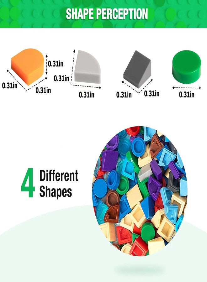 MANNIDOO 4800 Pieces Flat Parts and Pieces, 4 Sizes Classic DIY Dots Expansion Set, Building Bulk Studs Accessory for Smooth Surface - Compatible with All Major Brands, 16 Colors - Image 2